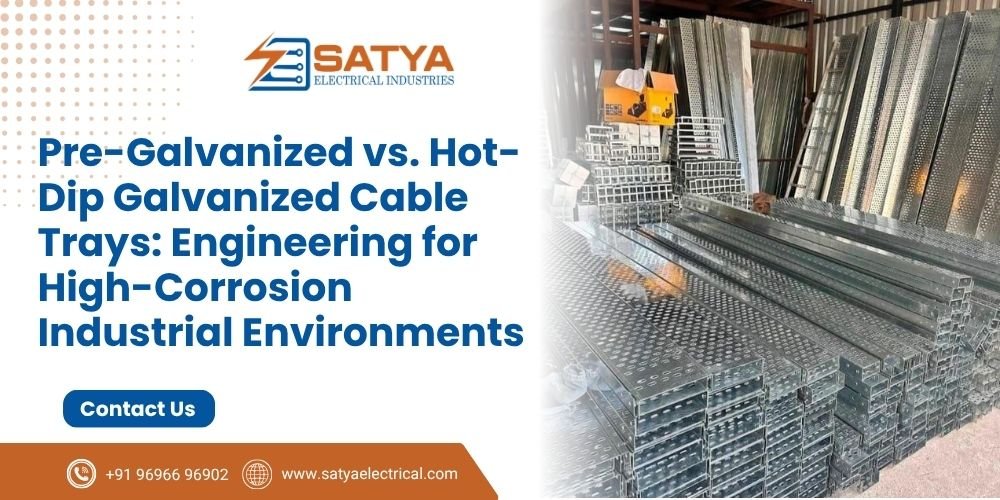 Pre-Galvanized vs. Hot-Dip Galvanized Cable Trays: Engineering for High-Corrosion Industrial Environments